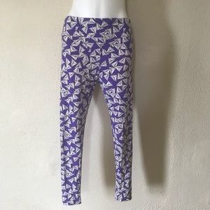Lularoe TC Paper Plane Leggings